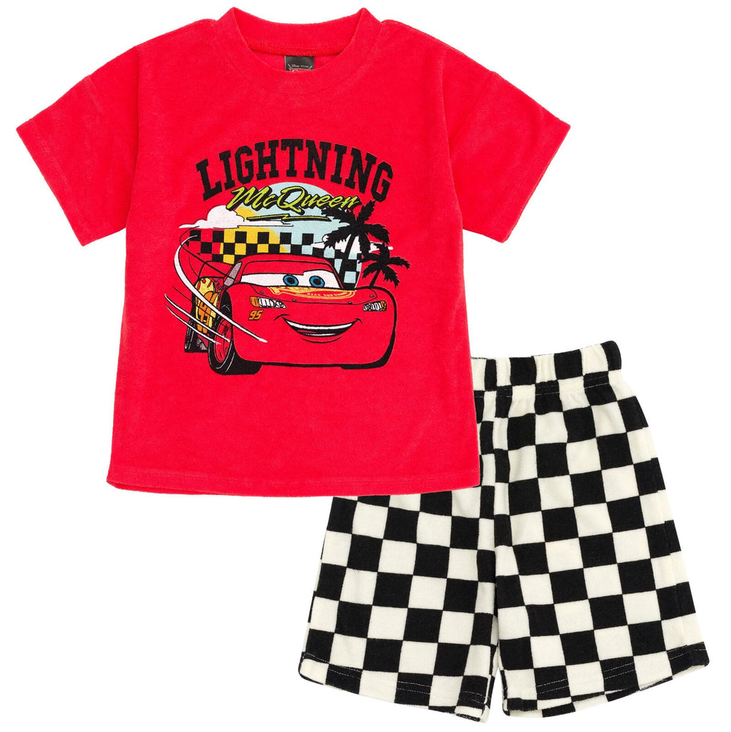 Disney Boys' 2-Piece Terry T-Shirt and Shorts Set Toddler to Big Kid