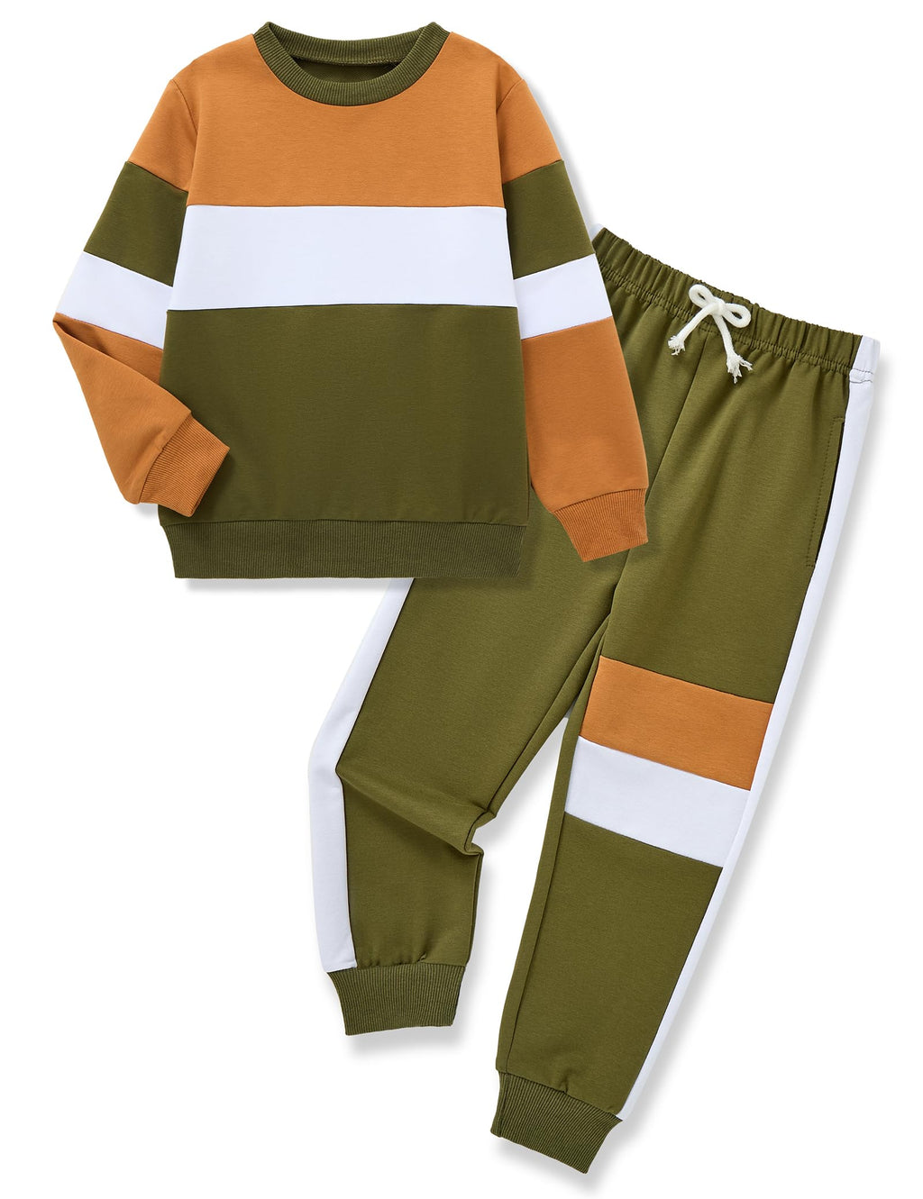 mkodopy Boys Clothes Hoodie Sweatsuits Tops and Pants Boys Fall Winter Outfits Boy Clothing Set
