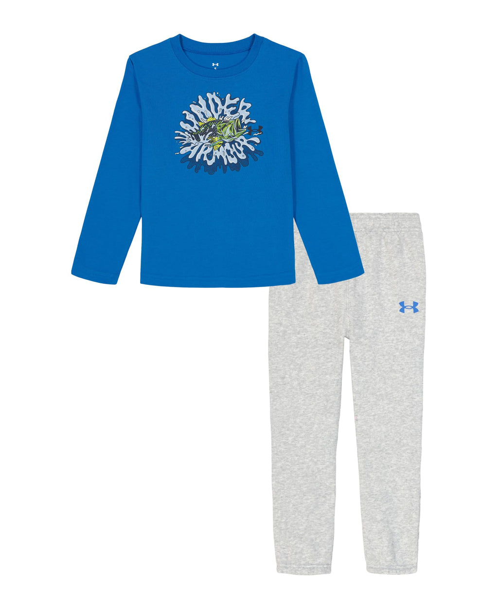 Under Armour Boys' 2-Piece Long Sleeve Tee and Pants, Outdoor Collection