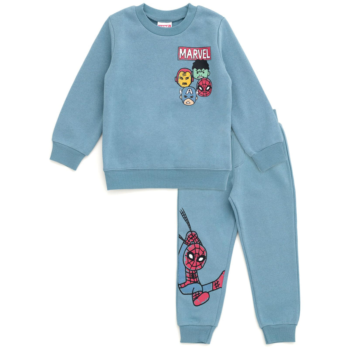 Marvel Comics Boys' Fleece 2-Piece Sweatshirt and Pants Set