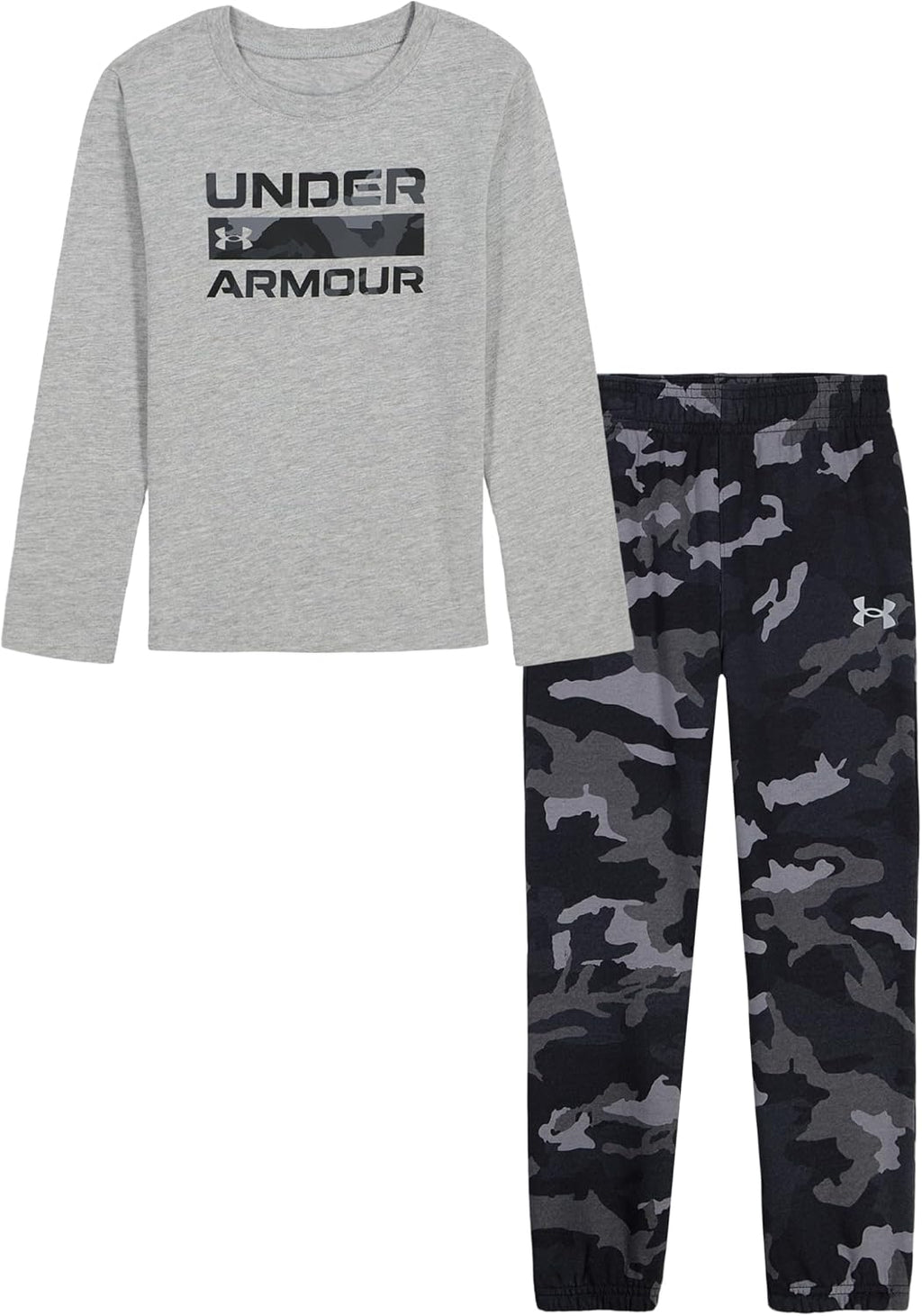 Under Armour Boys' 2-Piece Long Sleeve Tee and Pants, Outdoor Collection