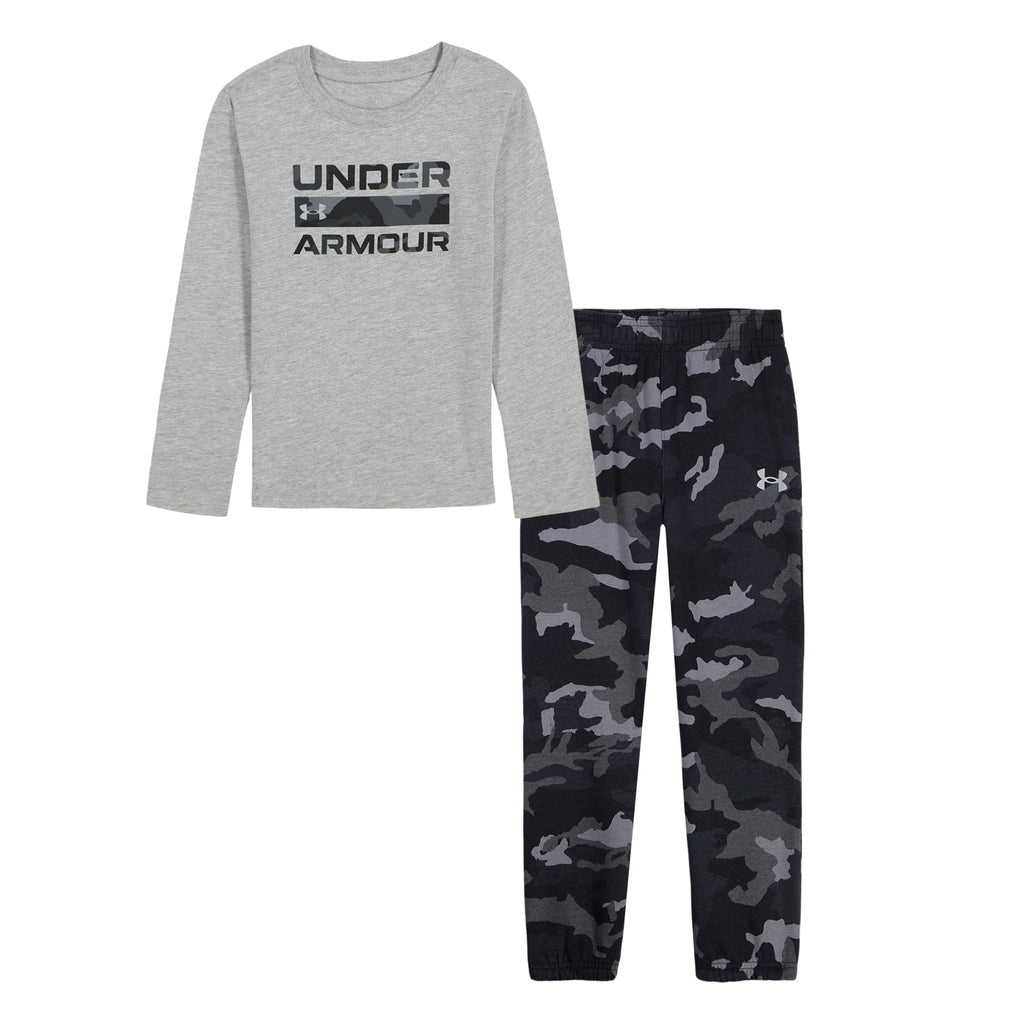 Under Armour Boys' 2-Piece Long Sleeve Tee and Pants, Outdoor Collection