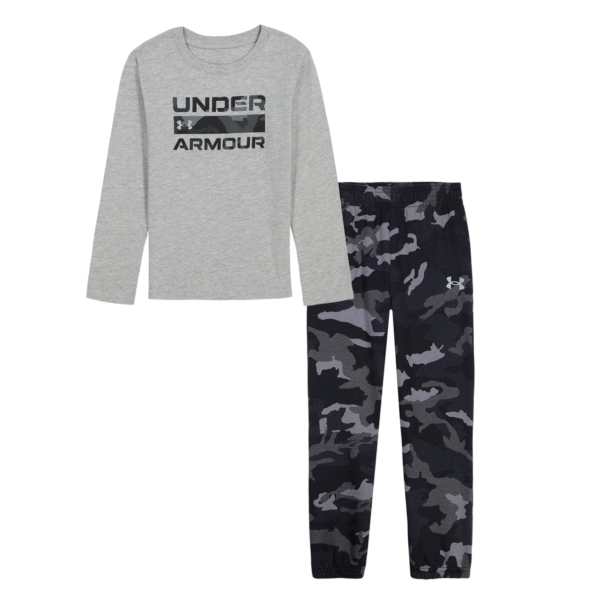Under Armour Boys' 2-Piece Long Sleeve Tee and Pants, Outdoor Collection