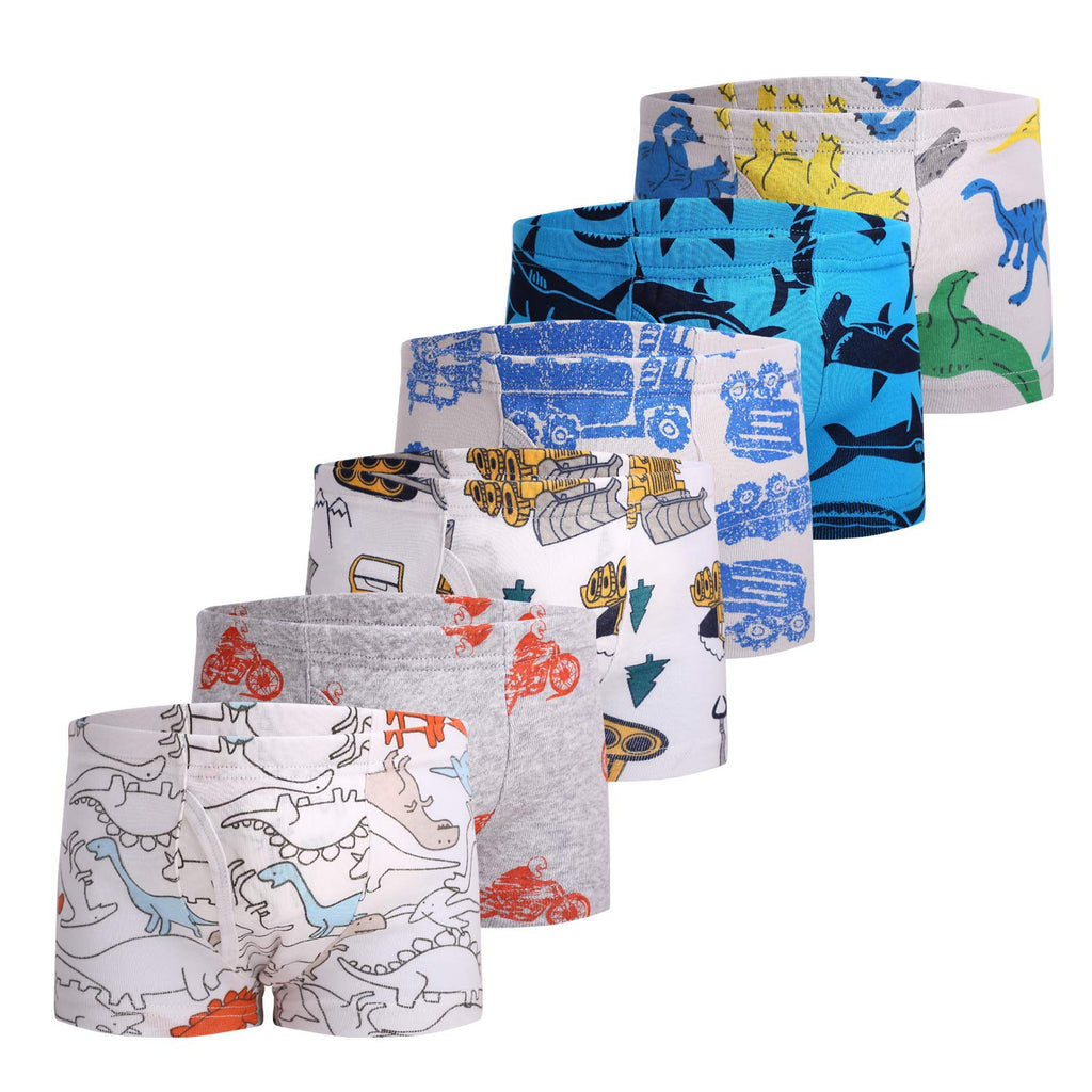 Little Boys Soft Cotton Briefs Toddler Kids Underwear Various cute patterns 6-8Pack