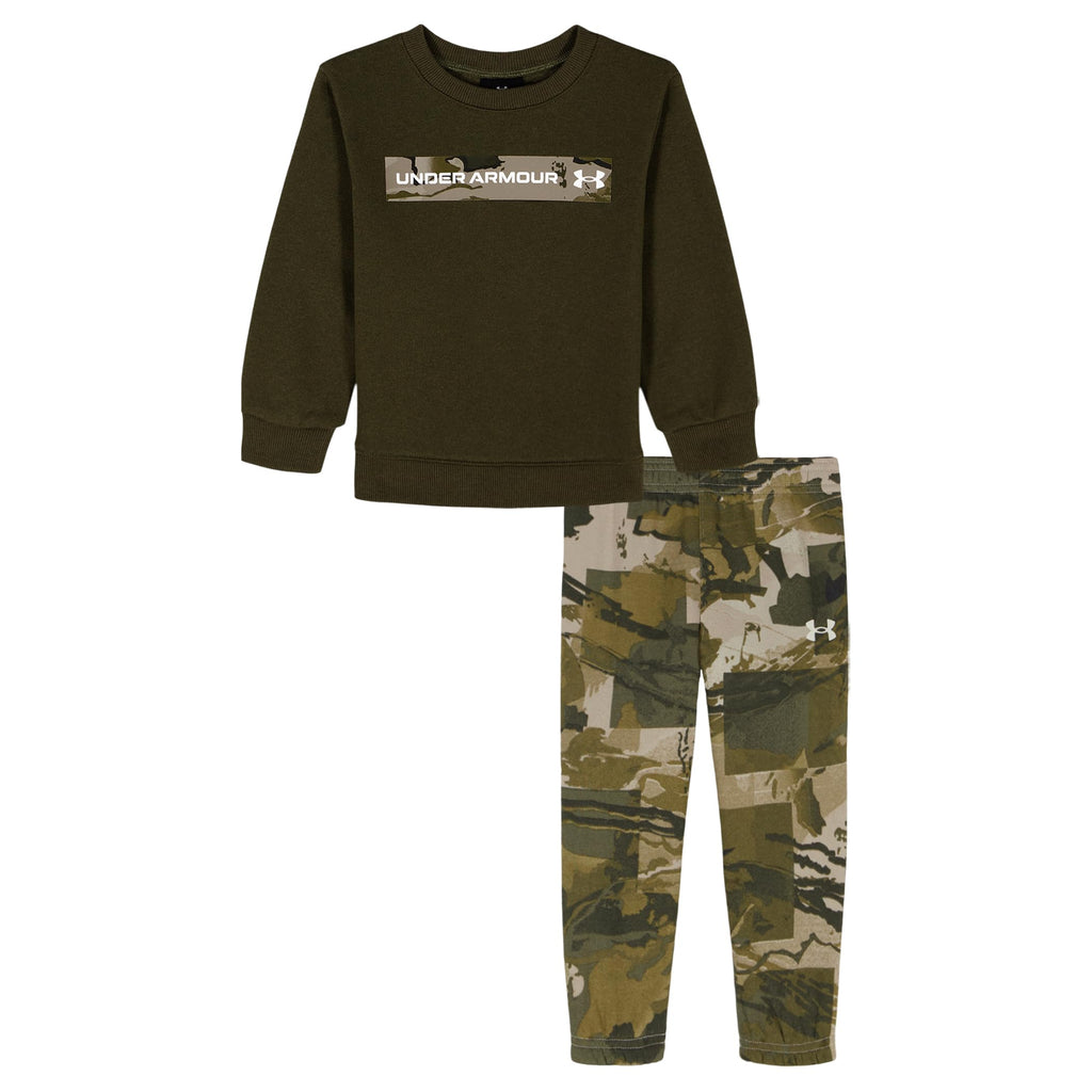 Under Armour Boys' 2-Piece Pullover Hoodie Sweatshirt and Fleece Pants Set