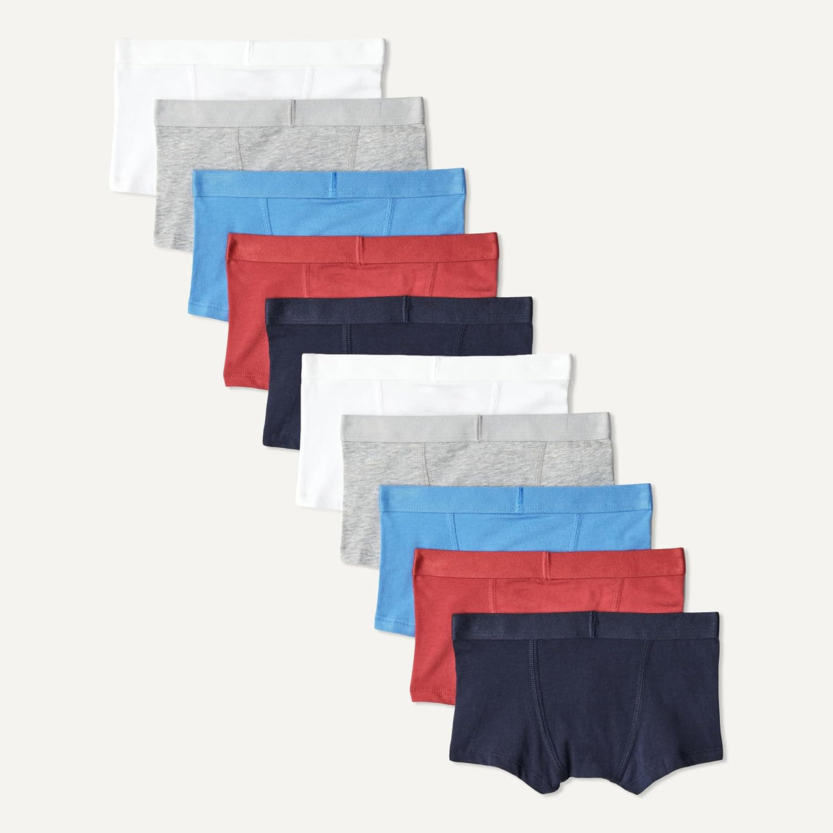 Amazon Essentials Boys' Cotton Jersey Boxer Brief Underwear, Pack of 10