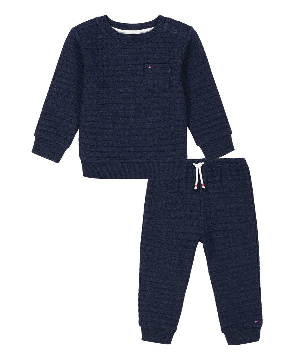 Tommy Hilfiger Baby Boys' 2-piece Fleece Set, Sweatshirt and Jogger Sweatpant