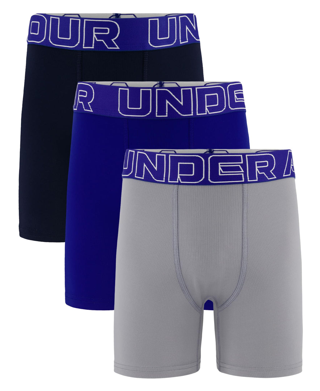 Under Armour Boys' 3-pack Performance Tech Mesh Boxer Brief