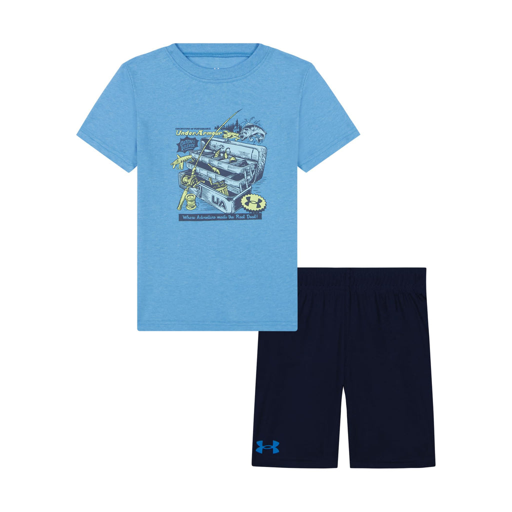 Under Armour Boys' 2-Piece Short Sleeve Tee and Shorts, Outdoor Collection