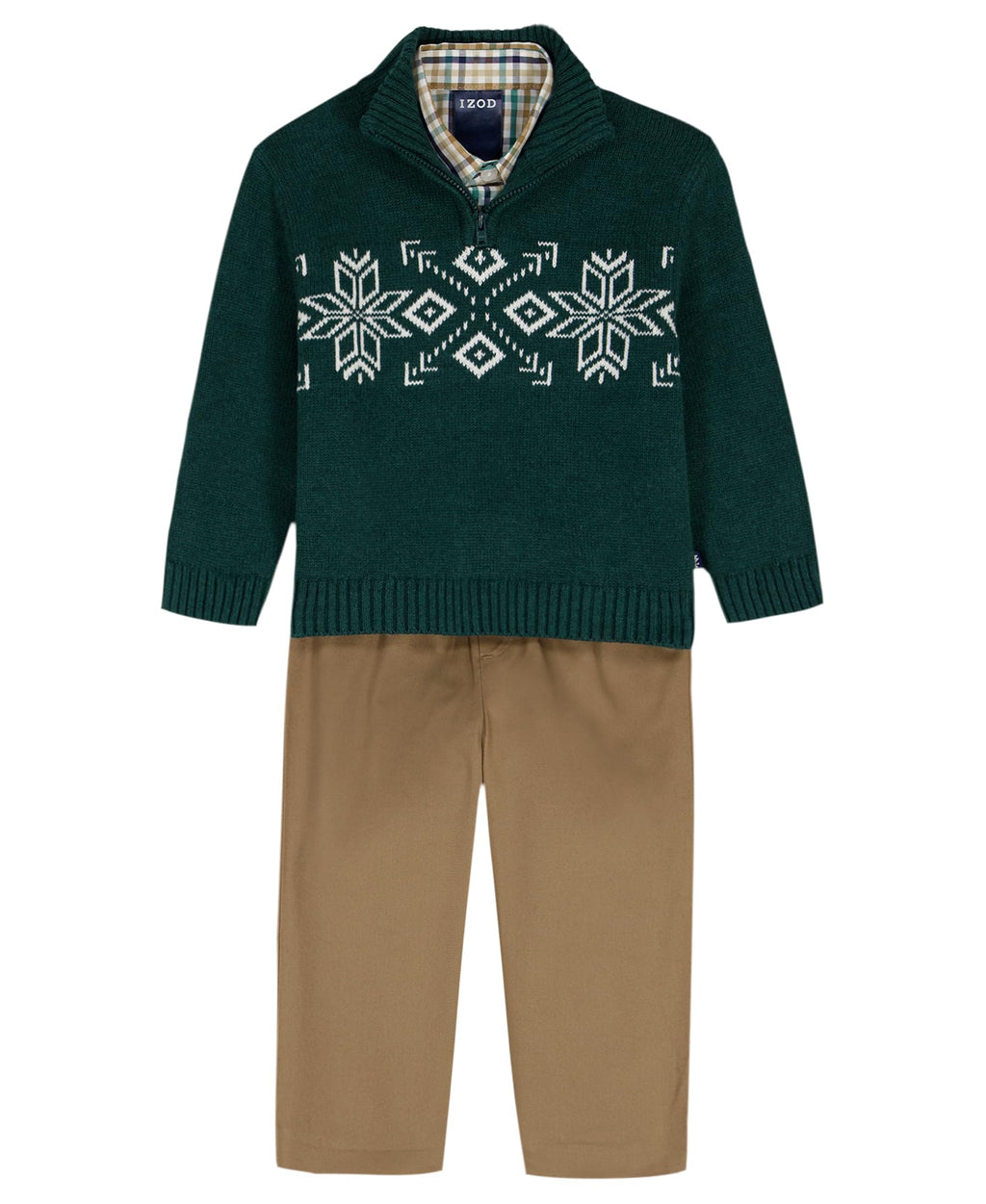 IZOD Boys' 3-piece Sweater, Dress Shirt, and Pants Set