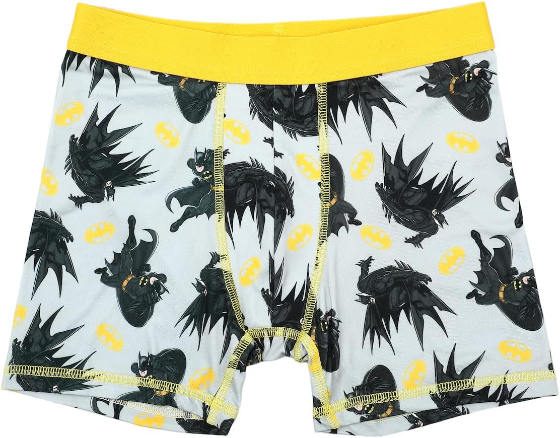 Bioworld DC Comics Batman Boxers Bat Logo 5pk Boys Underwear Boxer Shorts