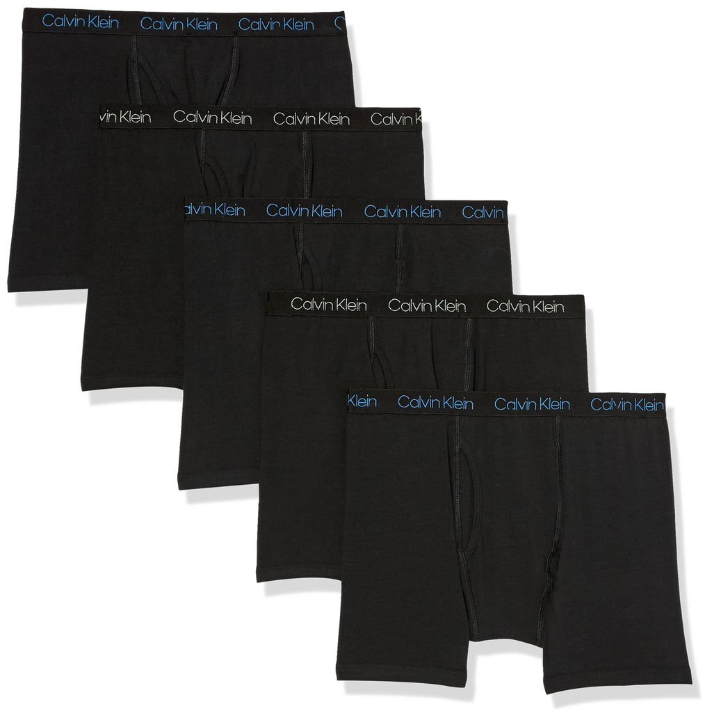Calvin Klein Kids Boys' Modern Cotton Boxer Brief Underwear 5-Pack