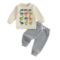 Fernvia Toddler Boy Fall Winter Clothes God Says I Am Long Sleeve Pullover Sweatshirts + Solid Joggers Pants Outfits Set
