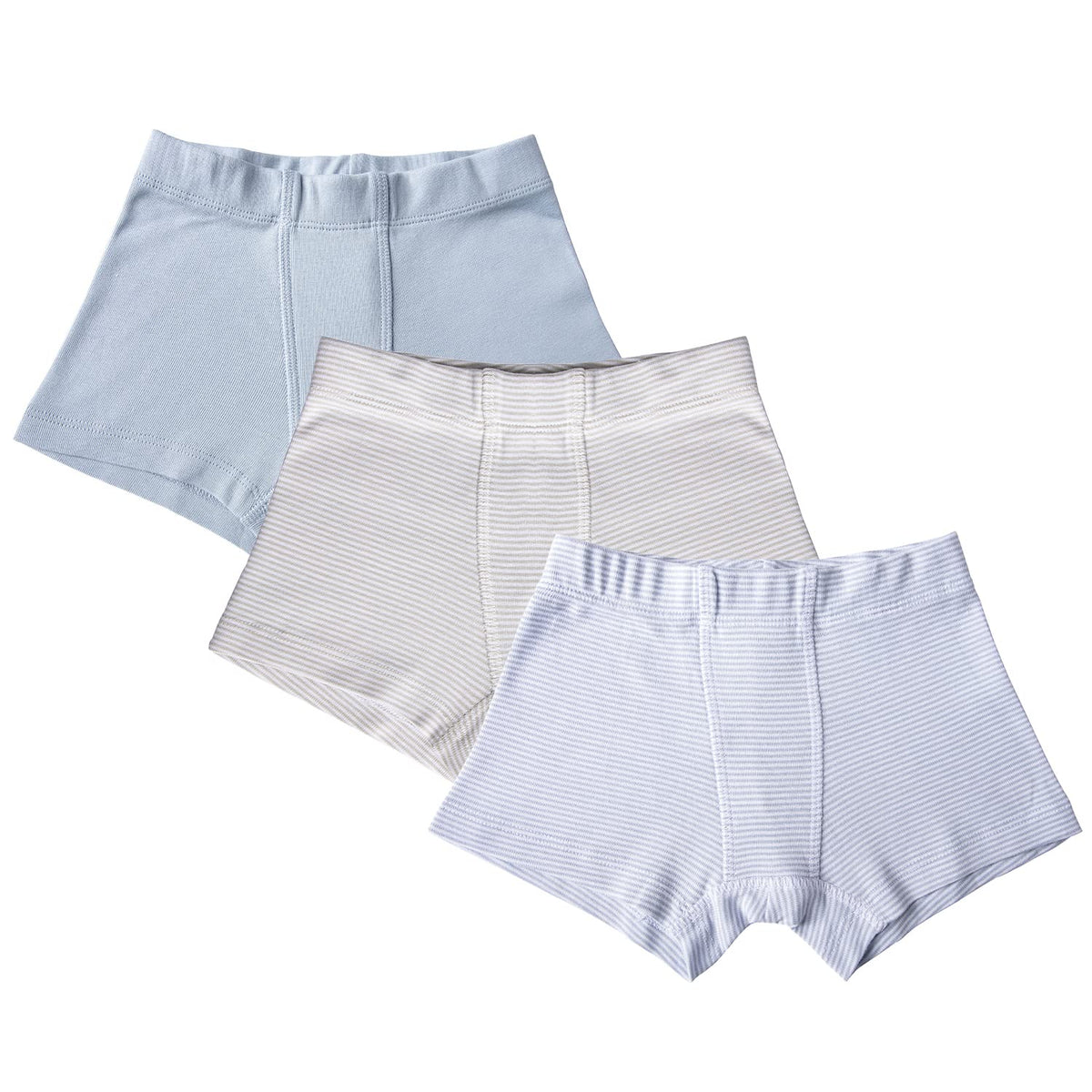 ORGANICKID Boys 100% Organic 100% Cotton Underwear GOTS Certified Kids Toddler Boxer Briefs Pack of 3