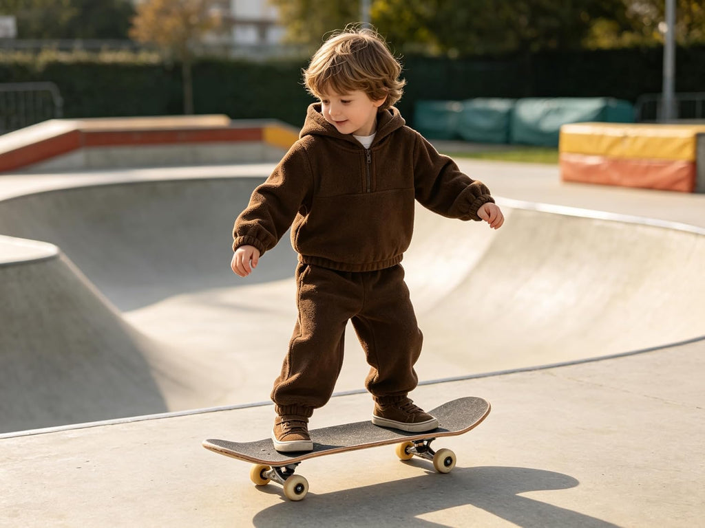 YOUNGER TREE Toddler Baby Boy Clothes 2-piece Fleece Fall Winter Outfit