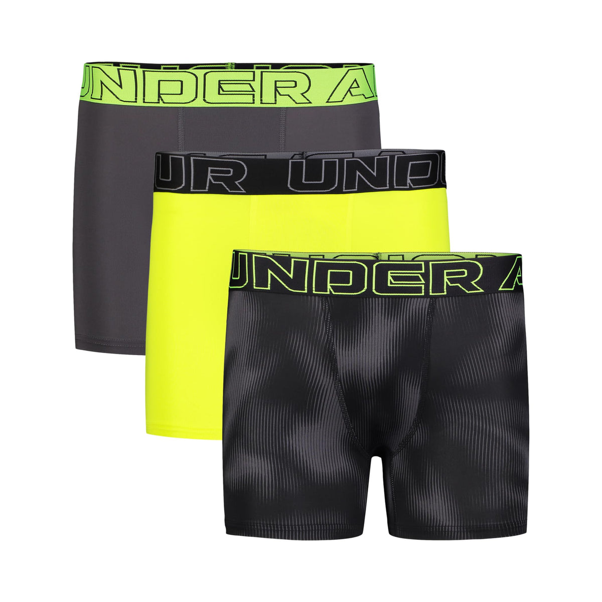 Under Armour Performance Tech- Prints 3-pack (big Kid)