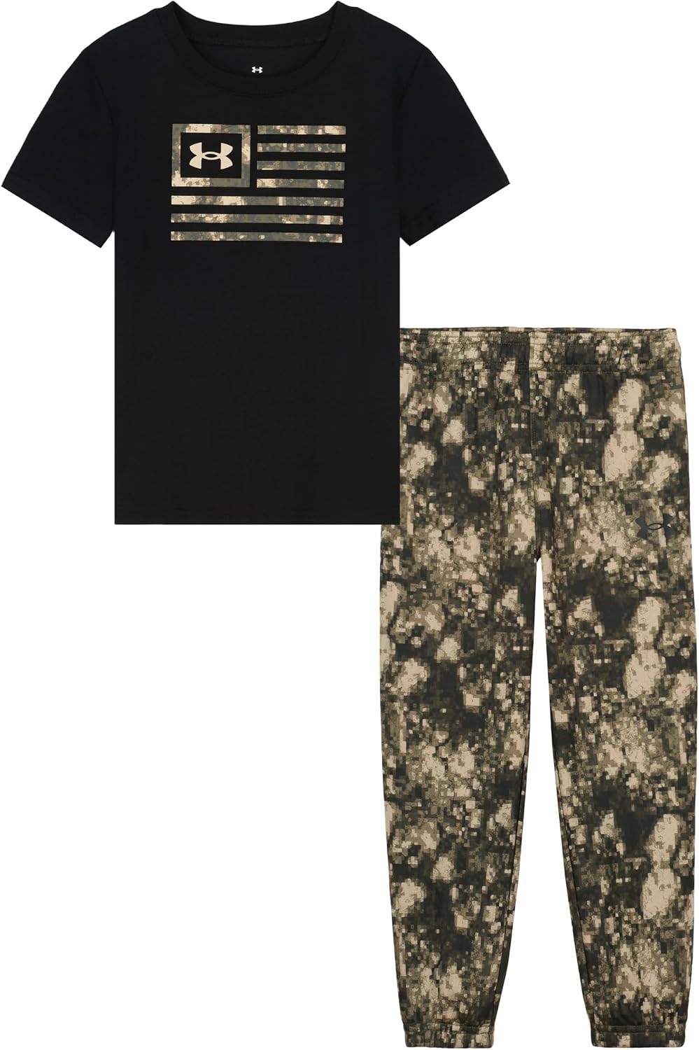 Under Armour Boys' 2-Piece Short Sleeve Tee and Pants, Outdoor Collection