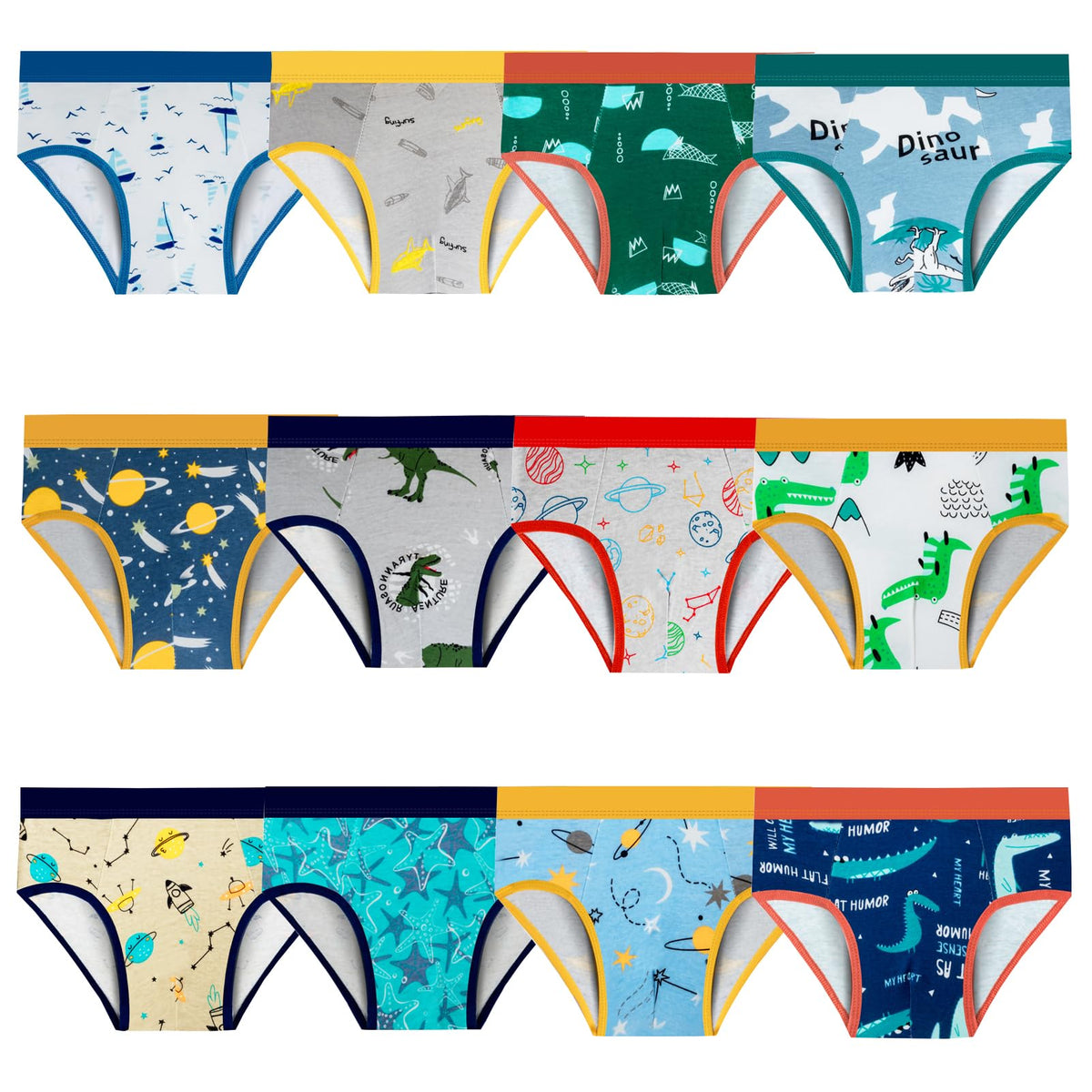 Toddler Underwear Boys, 12 Pack Briefs for Boys