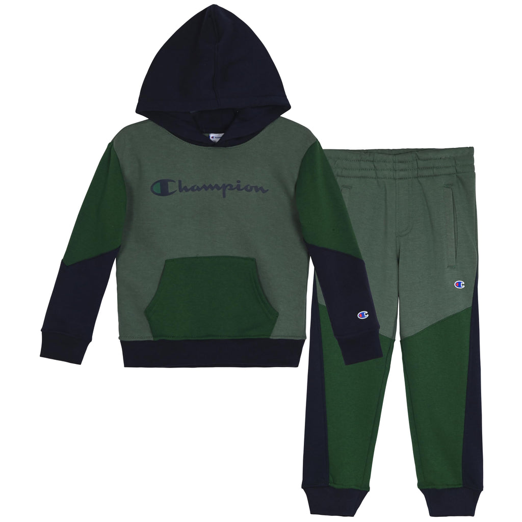 Champion Boys Jogger Set Fleece Hoodie and Sweatpants Tracksuit
