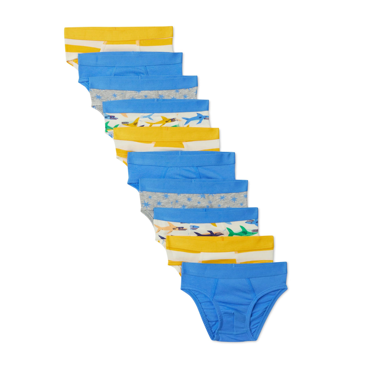 Amazon Essentials Boys' Cotton Jersey Brief Underwear, Pack of 10