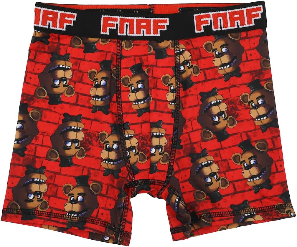 Bioworld Five Nights at Freddy's 5-Pack of Boys' Character Boxer Briefs