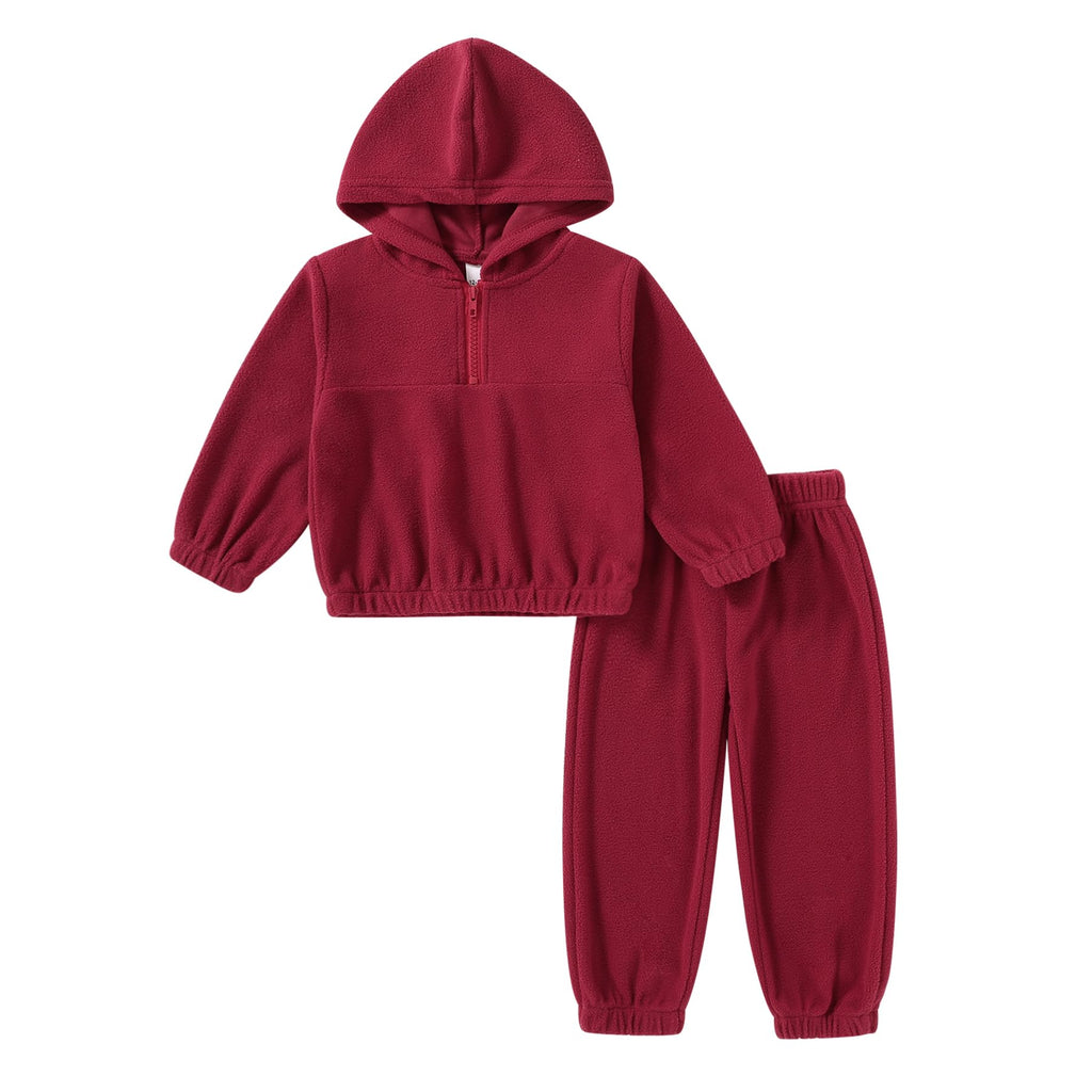 YOUNGER TREE Toddler Baby Boy Clothes 2-piece Fleece Fall Winter Outfit