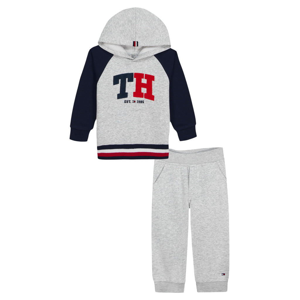 Tommy Hilfiger Baby Boys' 2-piece Fleece Set, Sweatshirt and Jogger Sweatpant