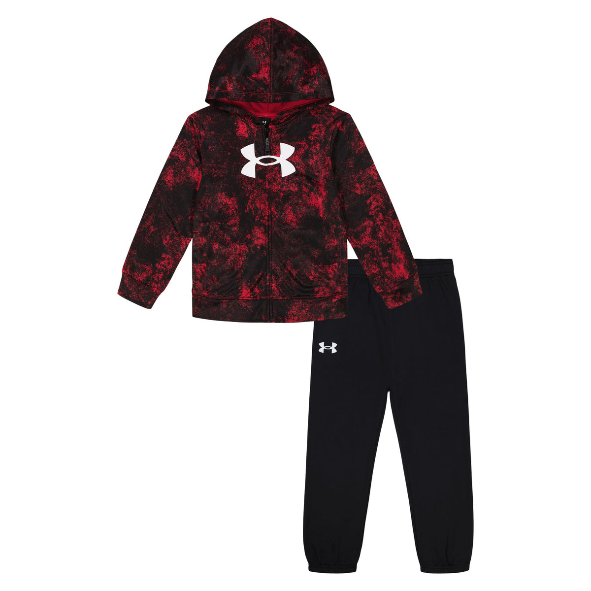 Under Armour Boys' 2-Piece Full Zip Hoodie Sweatshirt and Fleece Pants