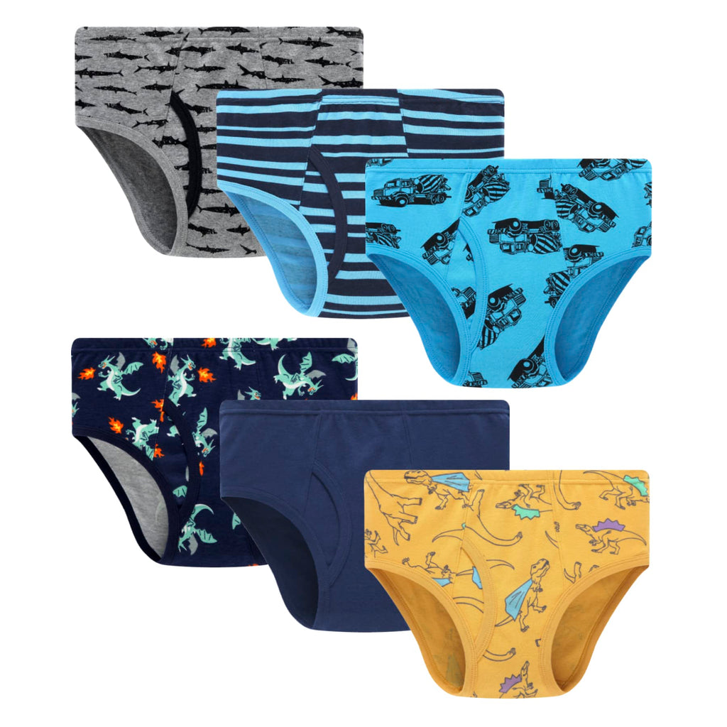 Winging Day Little Boys' Cotton Brief Soft Underwear Multipack