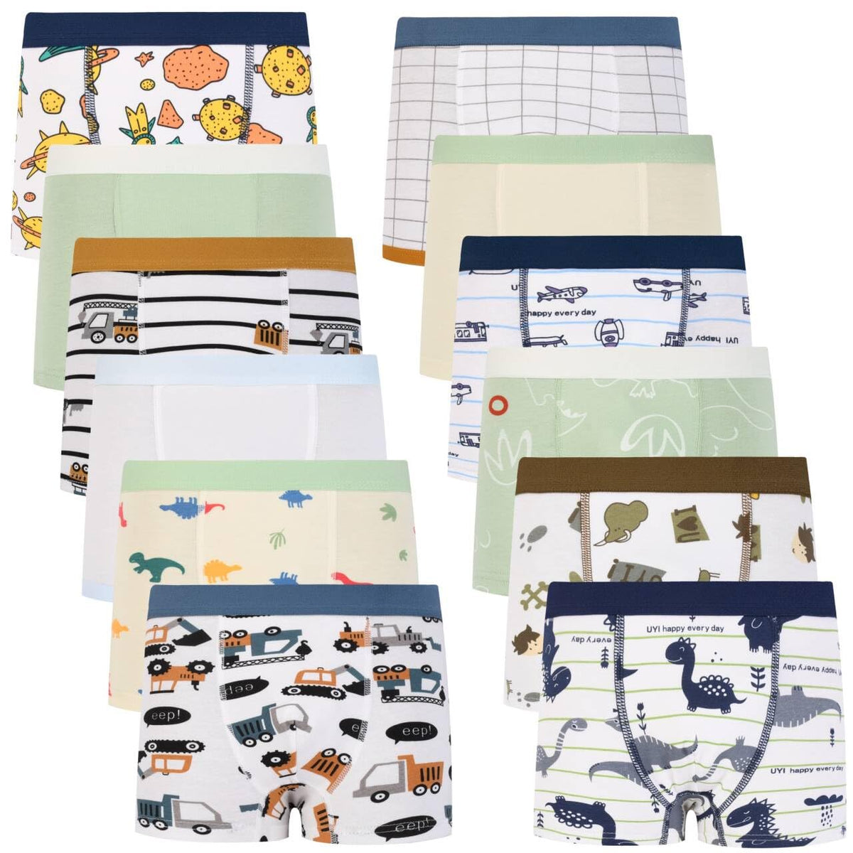 Cczmfeas Boys Soft Boxer Briefs Toddler Underwear