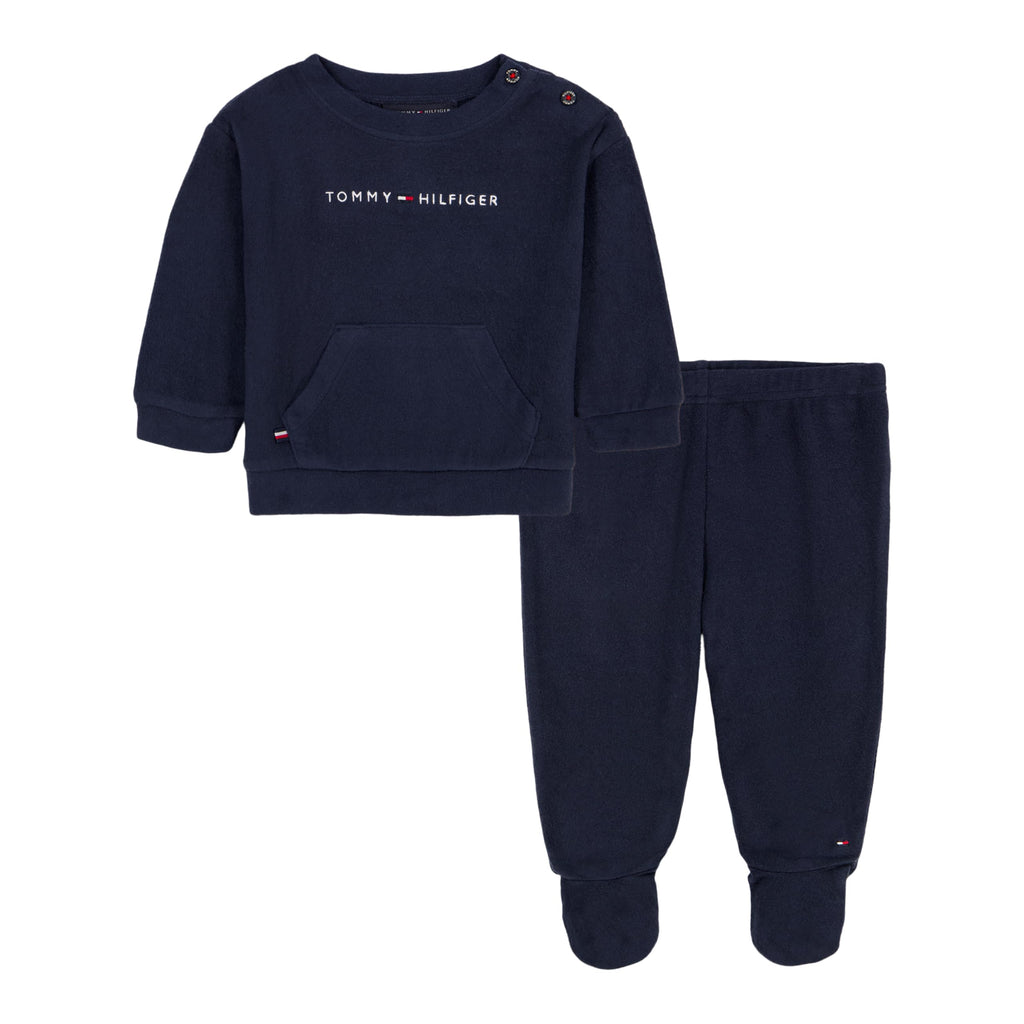 Tommy Hilfiger Baby Boys' 2-piece Fleece Set, Sweatshirt and Jogger Sweatpant