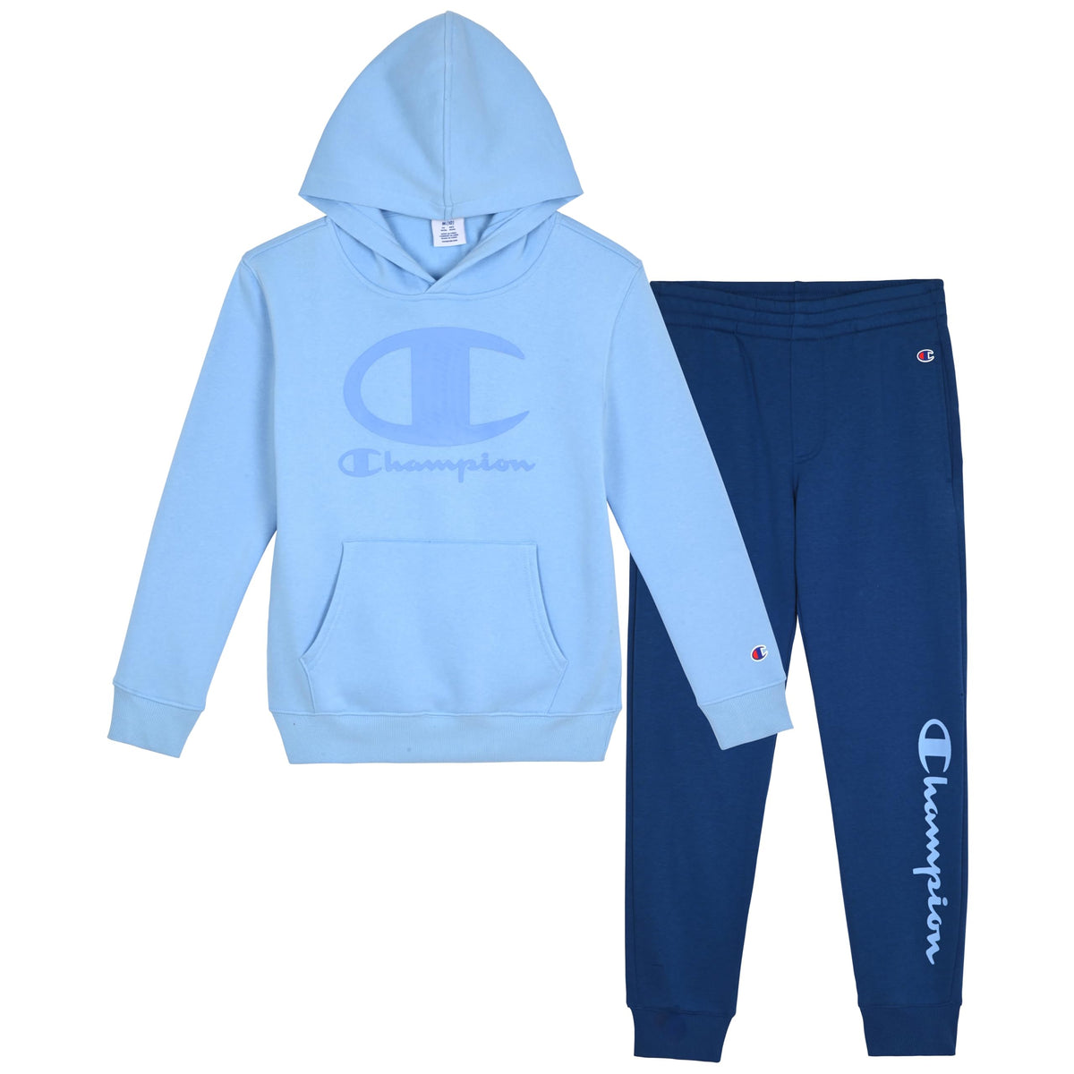 Champion Boys Jogger Set Fleece Hoodie and Sweatpants Tracksuit