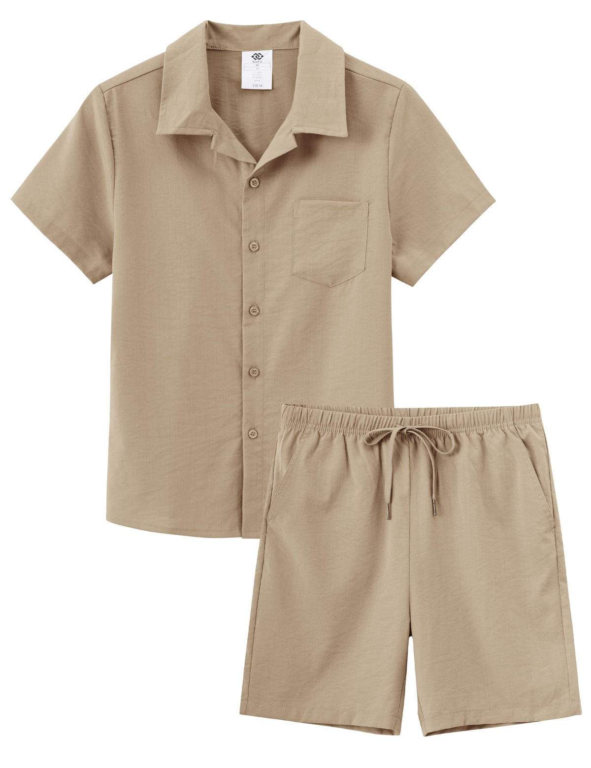 MoFiz Boys Short 2 Pieces Set Beach Vacation Outfits Texture Set Kids 6-18