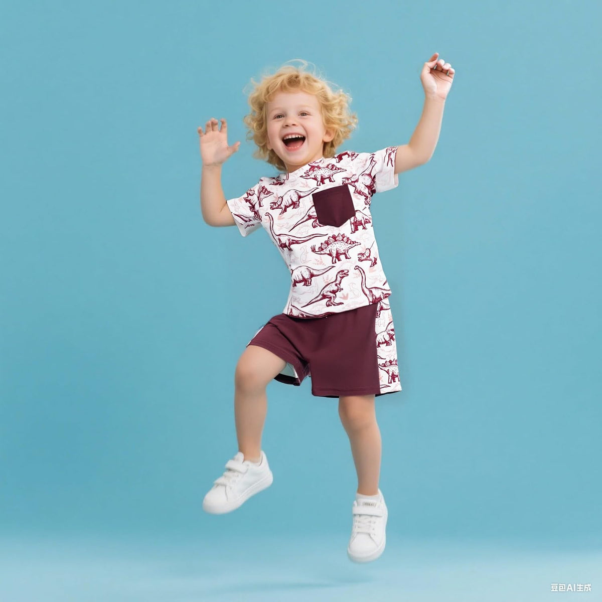 2-7 T Toddler Baby Boy Outfits Shorts Sleeve Summer Beach Cocos T Shirts + Shorts Clothing Set