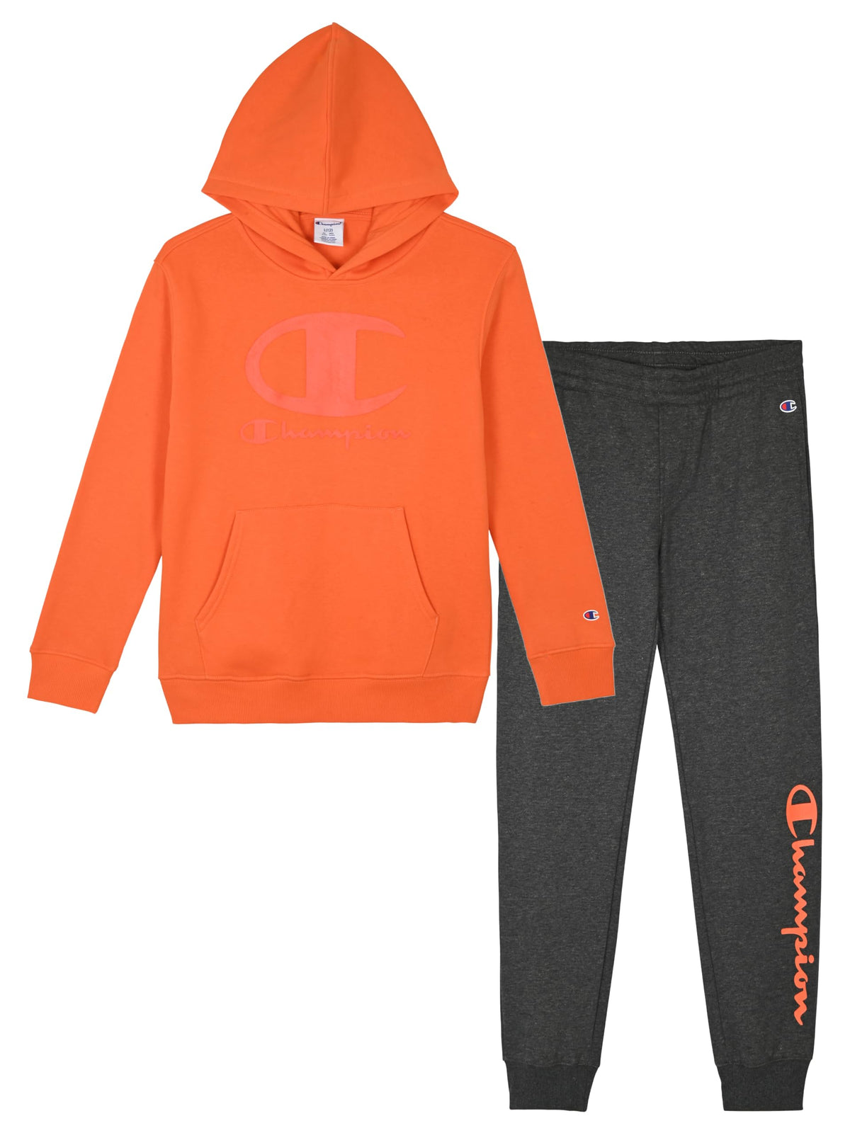 Champion Boys Jogger Set Fleece Hoodie and Sweatpants Tracksuit