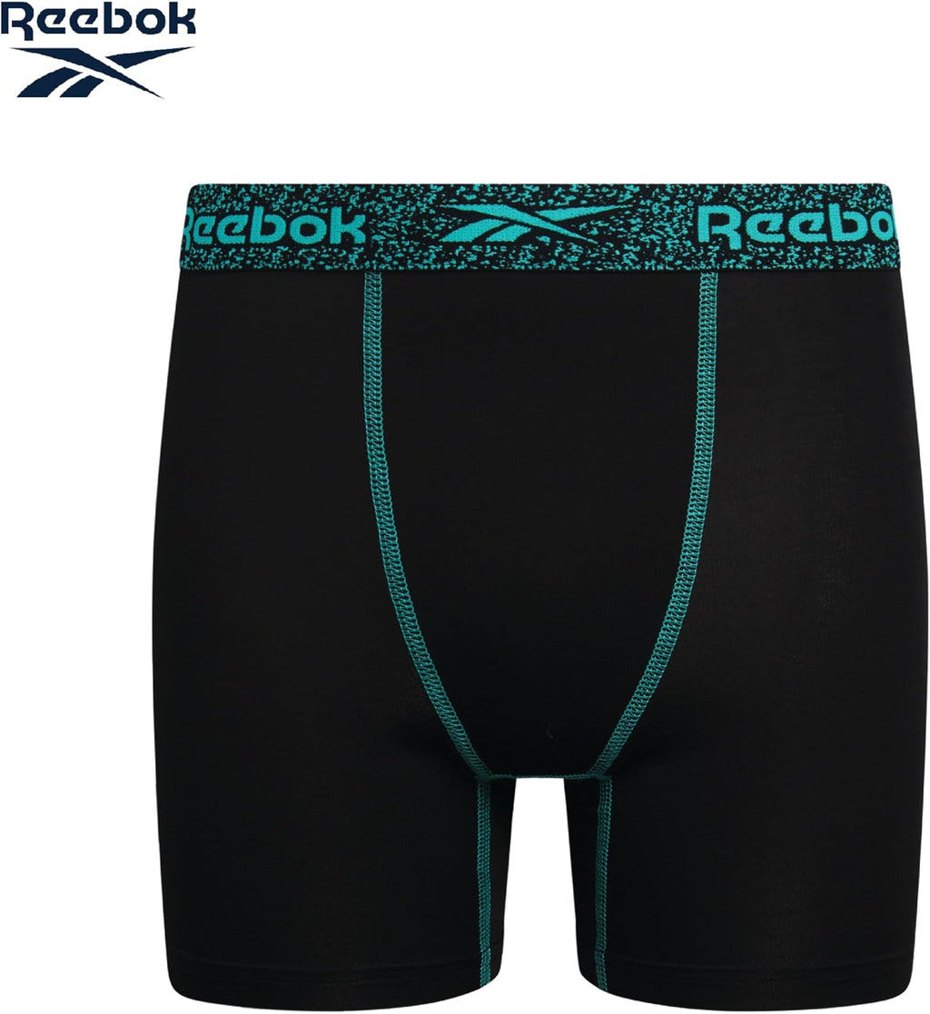 Reebok Boys Boxer Briefs - 3 Pack Performance Underwear Boxers, 5" Inseam