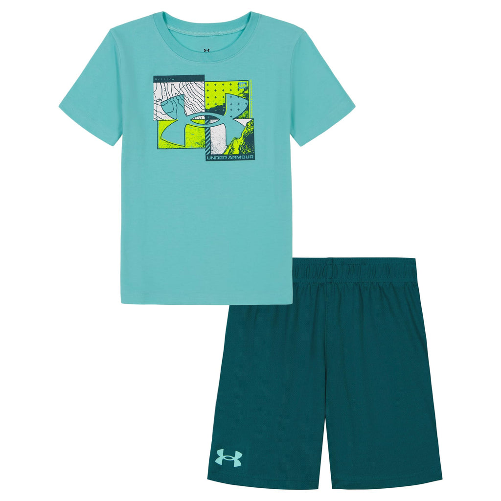 Under Armour Boys' 2-Piece Short Sleeve Tee and Shorts, Outdoor Collection
