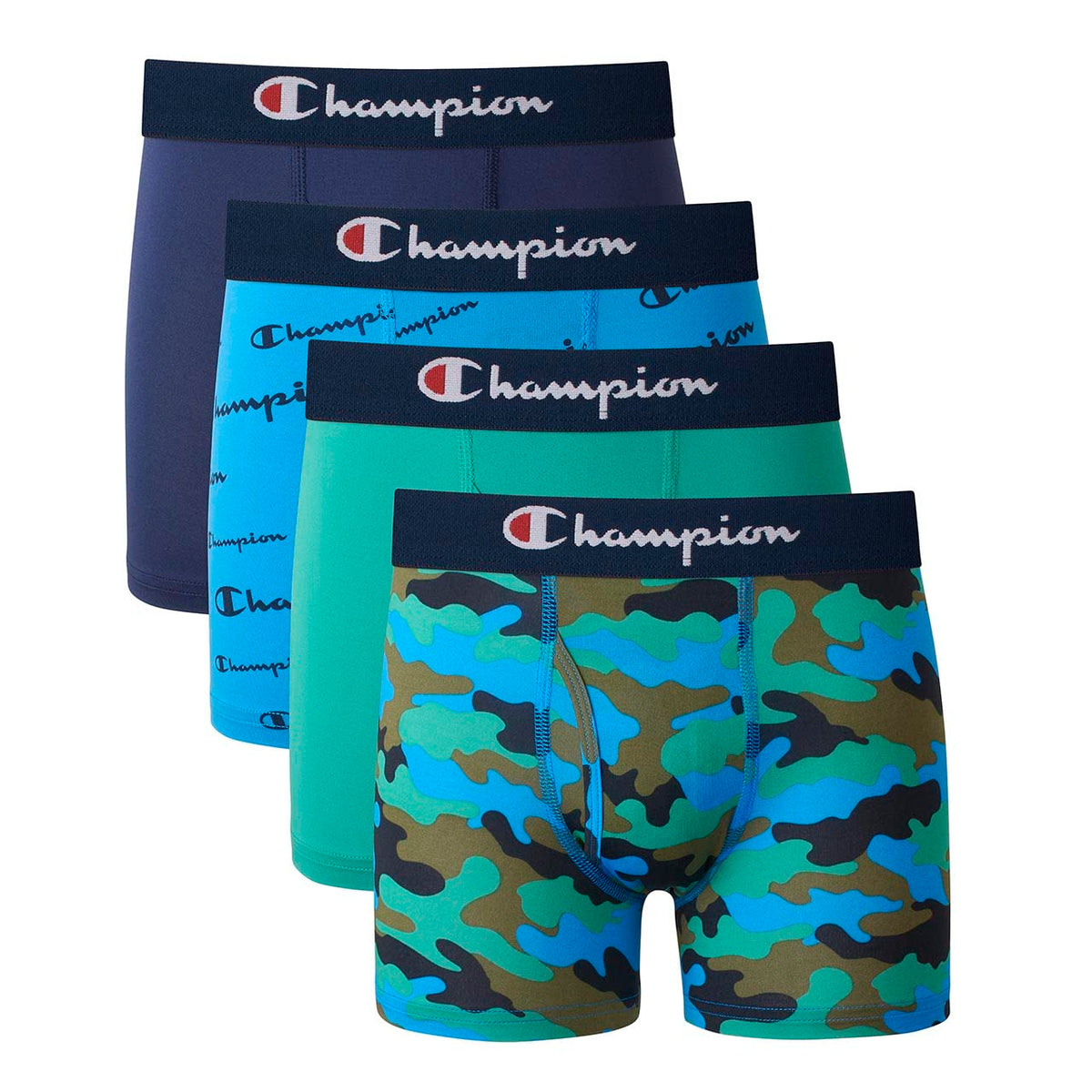 Champion Boys' Everyday Active Lightweight Stretch Boxer Briefs - 4 Pack (S–xl)