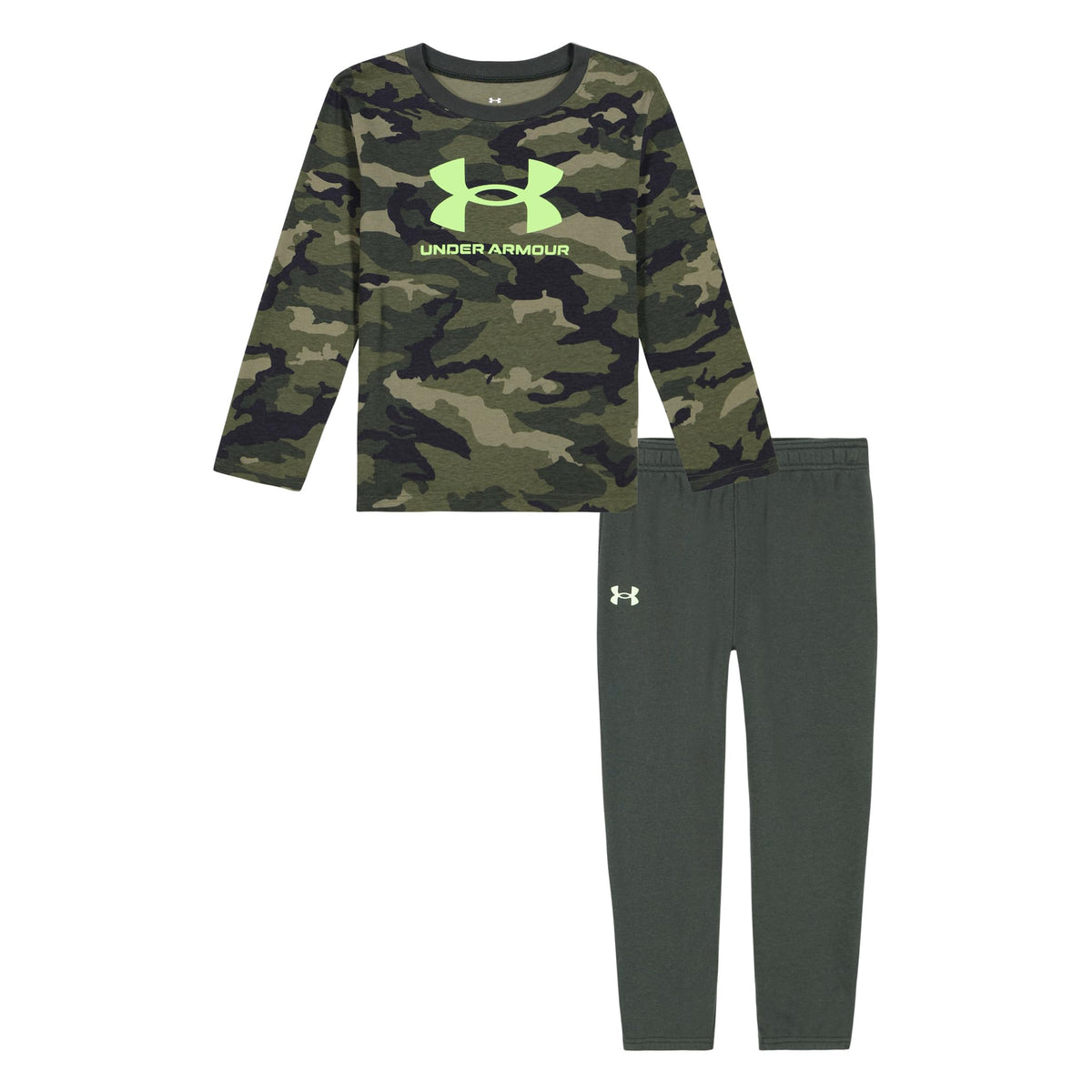 Under Armour Boys' 2-Piece Long Sleeve Tee and Pants, Outdoor Collection