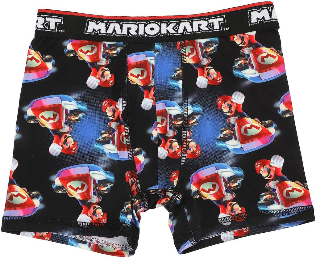 Bioworld Mario Kart All-Over Prints Boys' Boxer Briefs Multipack (5 Pack)