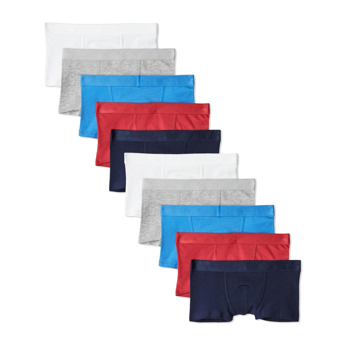 Amazon Essentials Boys' Cotton Jersey Boxer Brief Underwear, Pack of 10