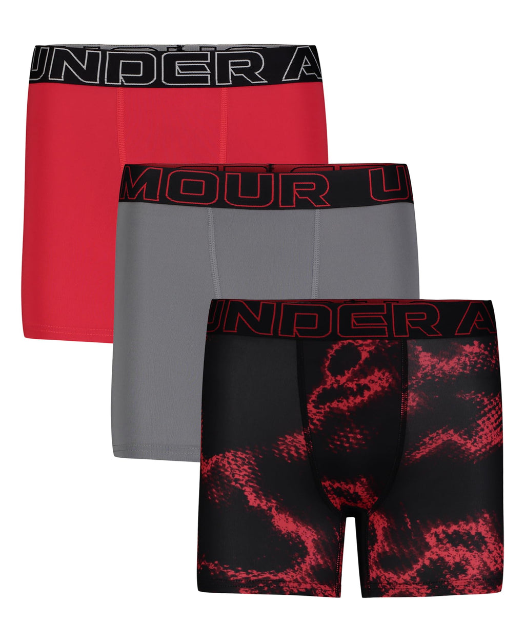 Under Armour Performance Tech- Prints 3-pack (big Kid)
