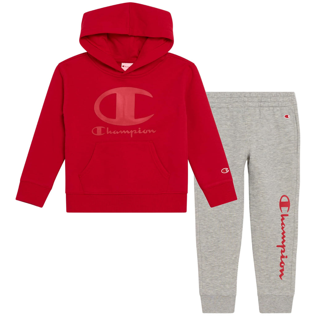 Champion Boys Jogger Set Fleece Hoodie and Sweatpants Tracksuit