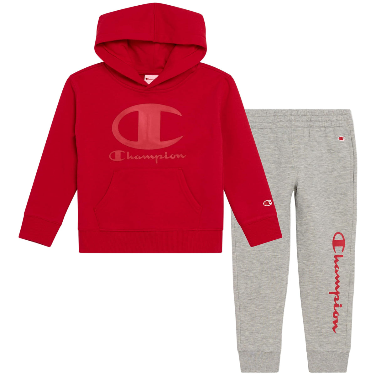 Champion Boys Jogger Set Fleece Hoodie and Sweatpants Tracksuit