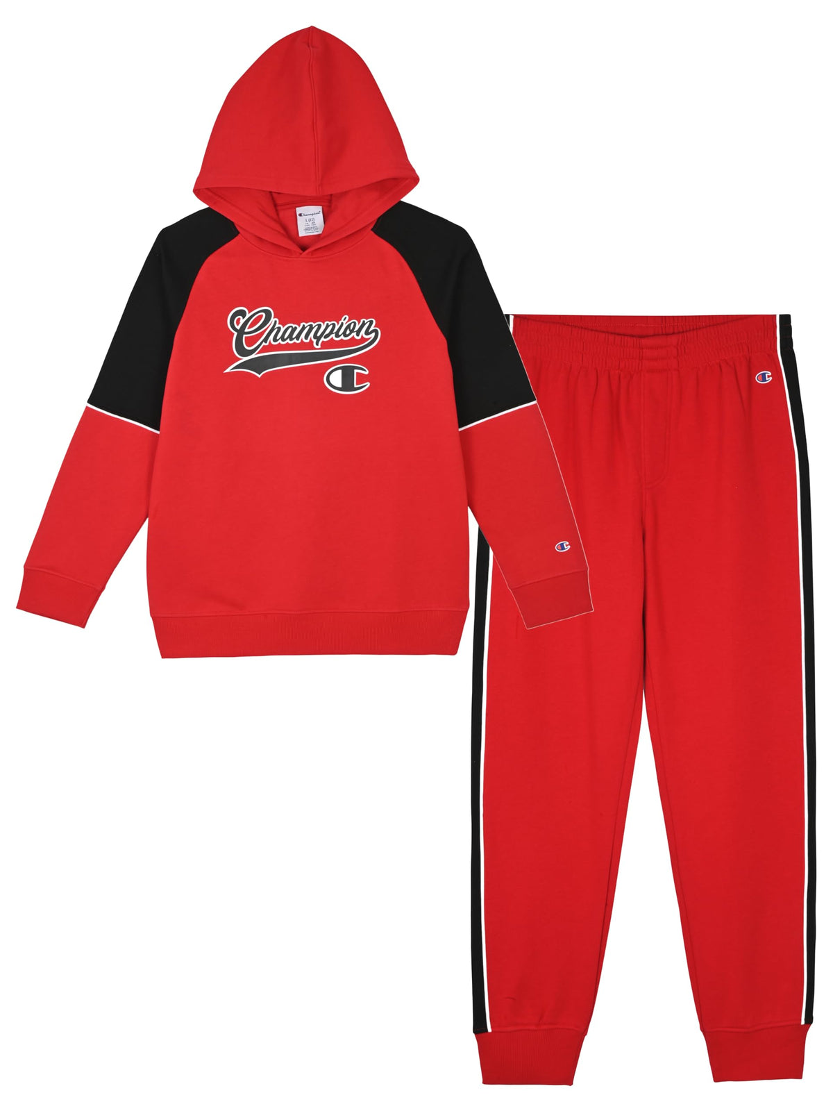 Champion Boys Jogger Set Fleece Hoodie and Sweatpants Tracksuit