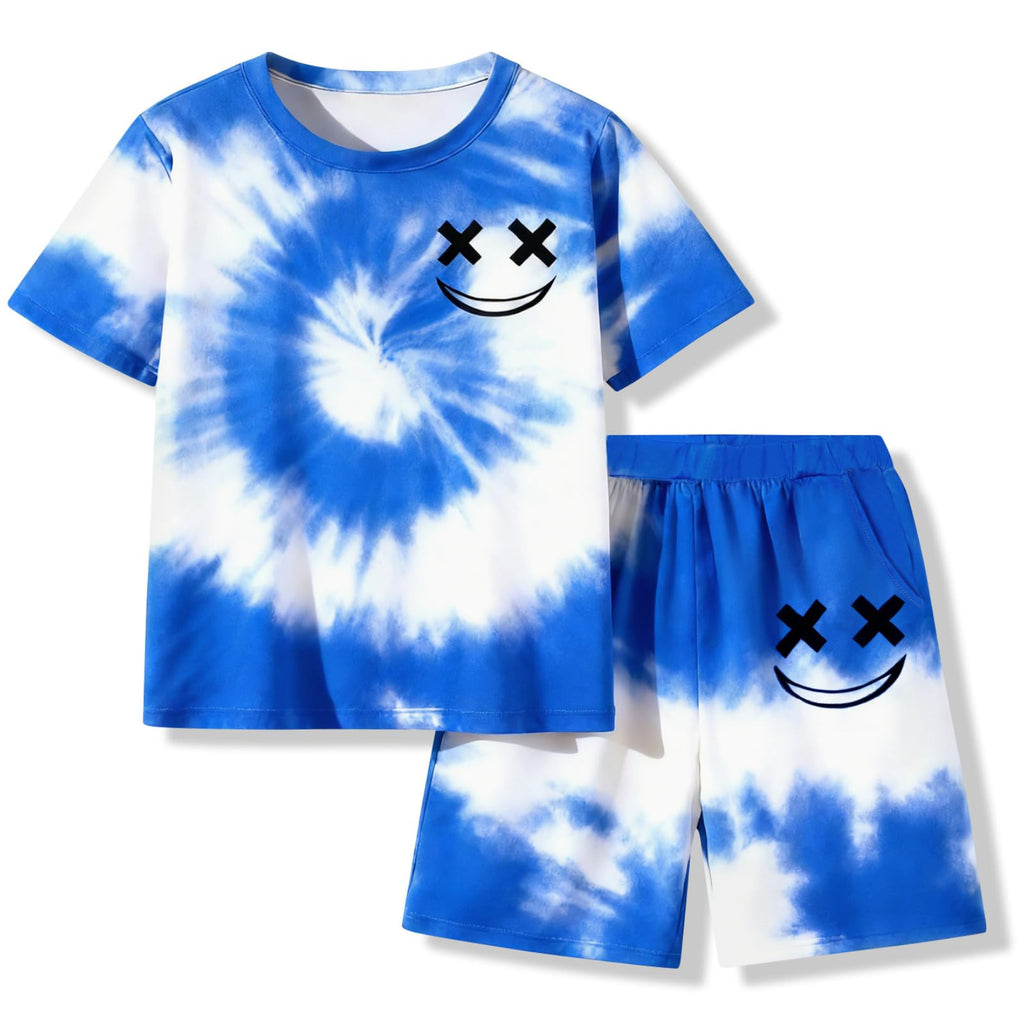Boys Clothes Size 6-12 Years Short Sleeve T-Shirt & Shorts Set Casual Spring Summer Outfits