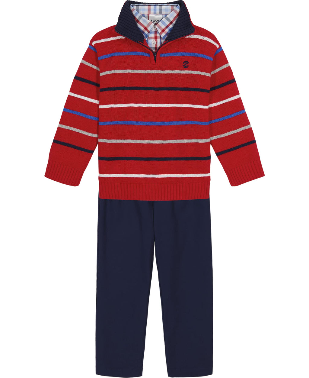 IZOD Boys' 3-piece Sweater, Dress Shirt, and Pants Set