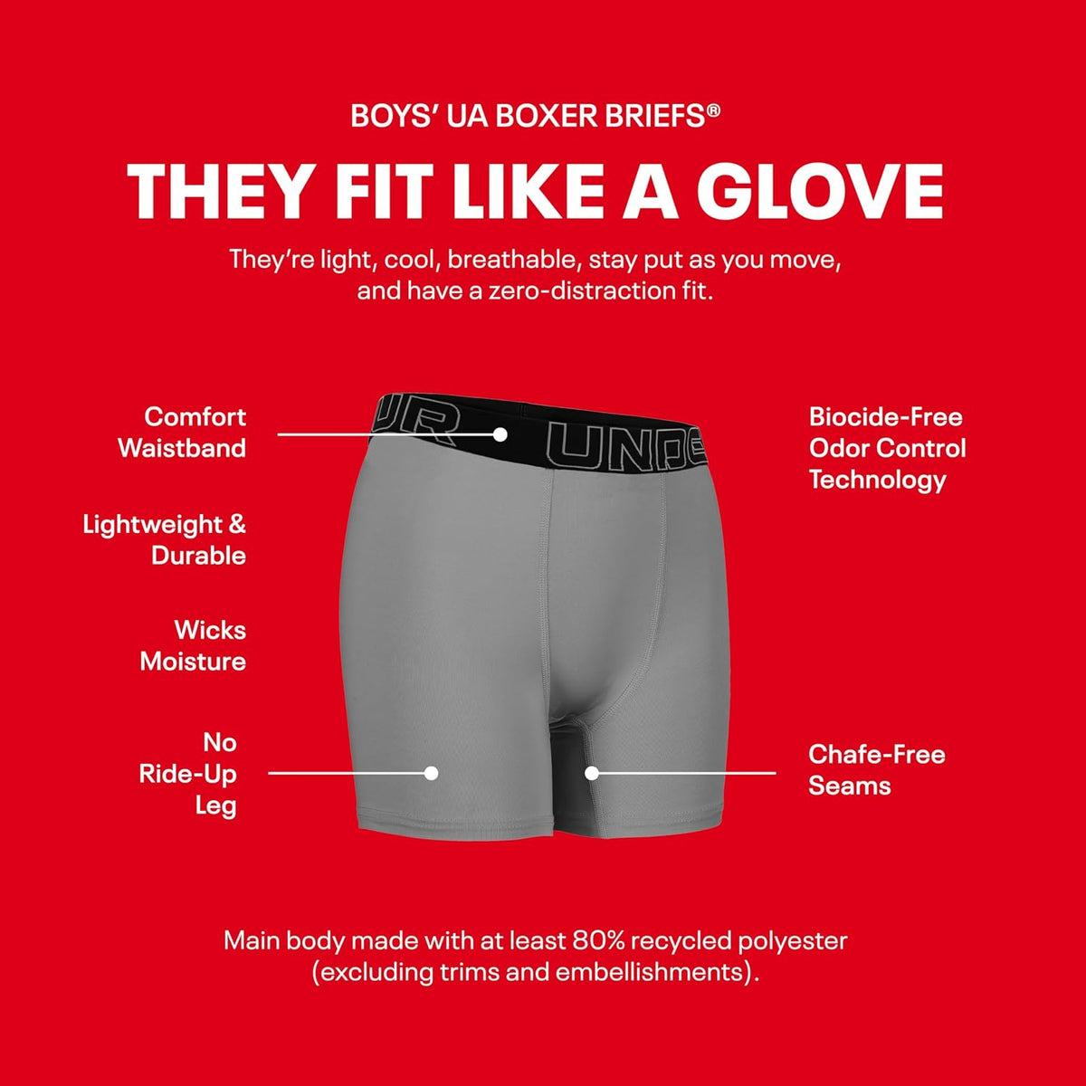 Under Armour Performance Tech- Prints 3-pack (big Kid)