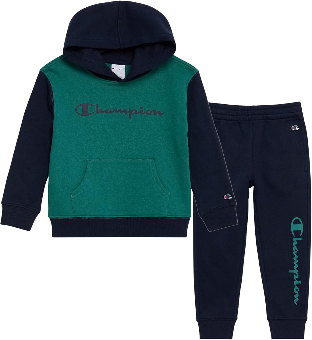 Champion Boys Jogger Set Fleece Hoodie and Sweatpants Tracksuit