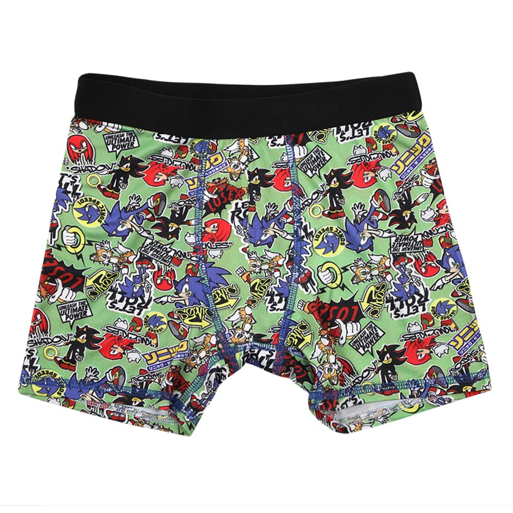 Sonic the Hedgehog Boys Boxer Briefs Set – 5 Pack Kids Underwear